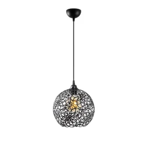 Taklampa Souvik Svart 25 x 25 x 126 cm - Belysning Fri frakt