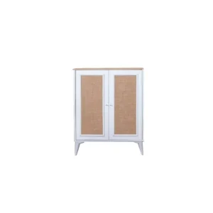 Beställ idag Sideboard Jatinder Vit / Ek Natur/Vit - Förvaring