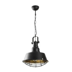 Sänkt pris Taklampa Rathour Titanium Svart / Rany Guld/Svart - Belysning