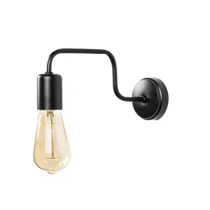 Vägglampa Nymera Svart Svart - Belysning Outlet