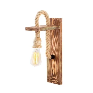 Fynd Vägglampa Nirae Trä Natur - Belysning