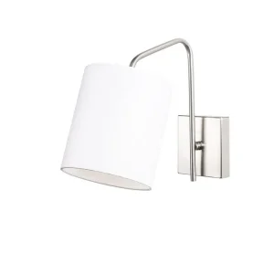 Vägglampa Ve Nickel / Vit Vit - Belysning Nedsatt pris