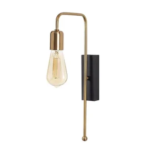 Vägglampa Mo Rany / Svart Guld/Svart - Belysning Lågt pris