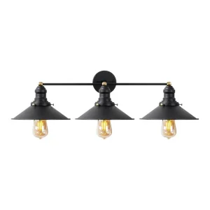Premium Vägglampa Nolen Svart / Antik Svart/Antracit - Belysning