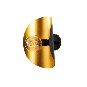 Rabatt Vägglampa Sugana Giada Svart / Rany Guld/Svart - Belysning