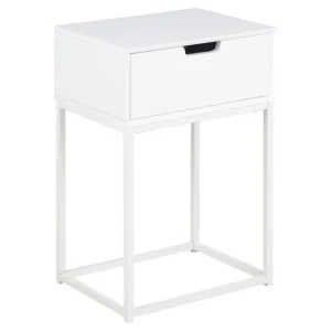 Azelia Sängbord 30 cm Vit - Möbler Billig