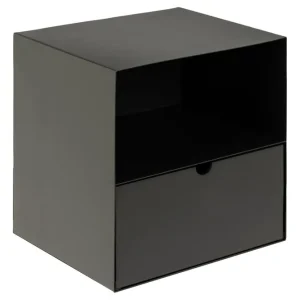 Belleuve Sängbord 25 cm Svart - Möbler Nedsatt pris