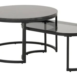 Nedsatt pris Belgrat Soffbord 70 cm Svart - Möbler