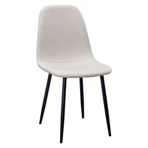 Basic Home Nibe Matstol Beige/Metallben Svart - Möbler Billigare