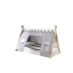Kampanjpris Säng med Textil Tipi 90x200 cm Utan ben Utan ben - Möbler