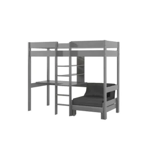 Highsleeper Pino Grå, Med bäddsoffa Grå, Med bäddsoffa - Möbler Rabatter