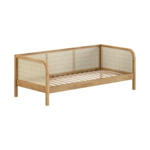 Koj säng 90 x 200 cm Rattan Ek - Möbler Erbjudandepris