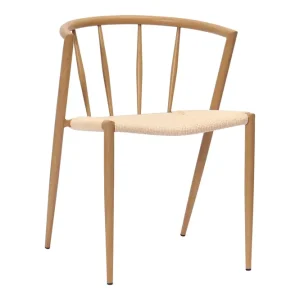 Basic Home Winston Matstol Beige / Metallben Ek - Möbler Reapris