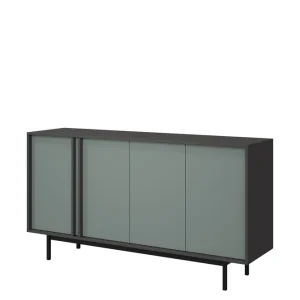 risnedsättning Farshian Skänk 163x43 cm Grå/Grön - Förvaring