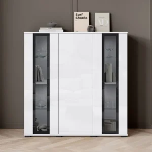 Rabatt Gamal Highboard Brun - Förvaring