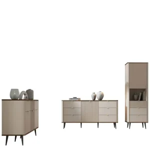 Begränsad tid Cucina Möbelset För Vardagsrum Beige/Brun - Förvaring