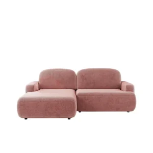 Lifeina Bäddsoffa m. Divan 2-sits Rosa - Möbler Lågt pris