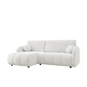 Zarania Bäddsoffa m. Divan 3-sits Vit - Möbler Kampanjpris