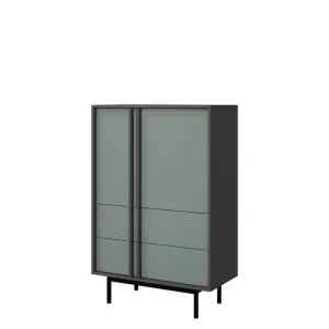 Farshian Highboard Grå/Grön - Förvaring Kampanj