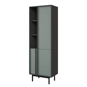 Farshian Highboard Grå/Grön - Förvaring Snabb frakt