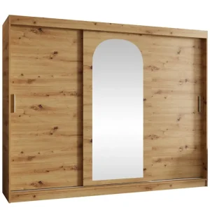 Tallmo Garderob m. Spegel 250x200 cm - Förvaring Erbjudandepris