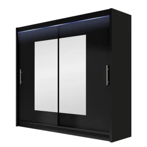 Rilievo Garderob m. Spegel 180x215 cm Brun - Förvaring Köp nu