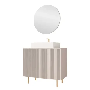 Casa Tvättställsskåp Beige - Förvaring Rea