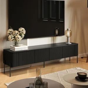 Sherie Tv-bänk 190x40 cm Svart - Möbler Rabatt