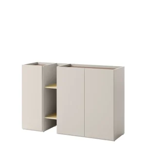 Sigmana Highboard Ljusgrå/Beige - Förvaring Rabatt