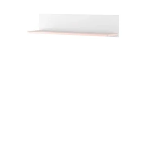 I lager Hilts Vägghylla 110x22 cm Vit/Rosa - Förvaring