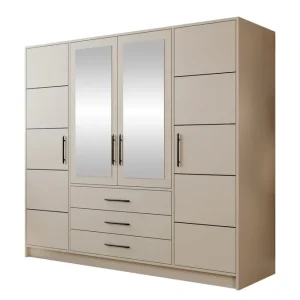 Chavez Garderob 196x200 cm Beige - Förvaring Rabatter