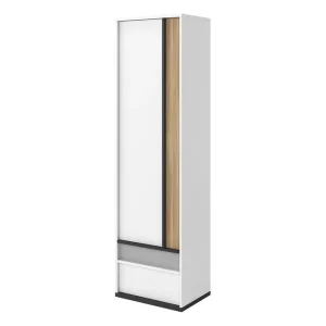 Metropolitan Garderob 55x199 cm Brun/Vit/Ljusgrå/Svart - Förvaring Billigare
