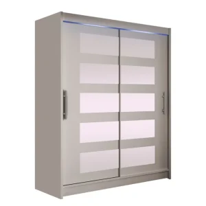Bay Garderob m. Spegel 150x200 cm Beige - Förvaring Premium