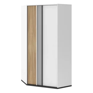 Metropolitan Garderob 95x199 cm Brun/Vit/Ljusgrå/Svart - Förvaring Nedsatt pris