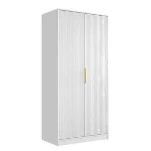 Gudelia Garderob 102x216 cm Grå - Förvaring Bästa pris