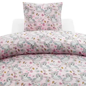Påslakanset Enkelsäng 2-Dels Enhörning Rosa - Textil & mattor Handla nu