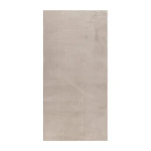 KM Home Tvättbar Matta Soft Rund 120x120 cm, Melerad Linne - Textil & mattor Reapris