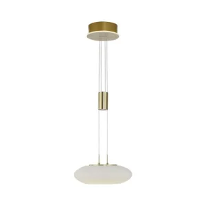 Beställ idag Taklampa Q-Etienne 35x200x35 cm, Matt mässing - Belysning