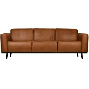 Populärt val WOOOD Soffa Statement 3-sits Cognac, 35% Läder / 65% Pes - Möbler