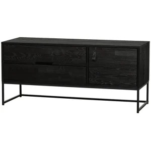 WOOOD TV-enhet Silas Blacknight, Ask, 120 cm - Möbler Begränsat antal