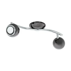 Eglo Spotlight Eglo Bimeda med 2 Lampor Nickel-Nero, Krom Svart/Krom - Belysning Nedsatt pris