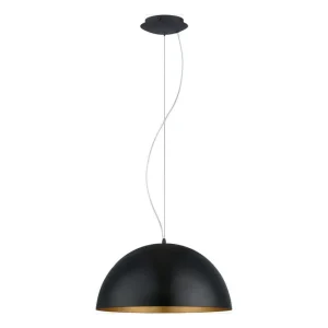 Populärt val Eglo Takpendel Eglo Gaetano 1 Ø530 mm Svart, Guld Svart/Guld - Belysning