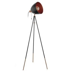 Nedsatt pris Eglo Golvlampa Eglo Chester Svart/Koppar - Belysning