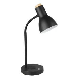Fri frakt Eglo Bordslampa Eglo Veradal-Qi med Touch Svart/Brun - Belysning