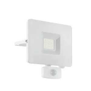 Sista chansen Eglo Väggstrålkastare Utebelysning Eglo Faedo 3 med Sensor 30W, Vit Vit - Belysning