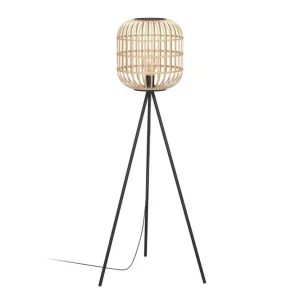 Lågt pris Eglo Golvlampa Eglo Bordesley Svart - Belysning