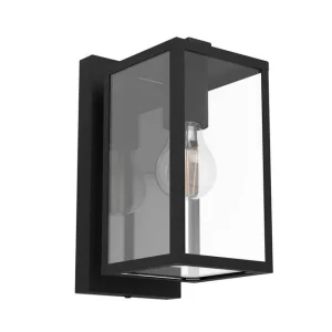 Eglo Vägglampa Utebelysning Eglo Budrone Svart/Klar Svart - Belysning Kundfavorit