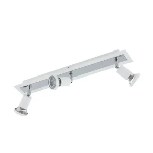 Eglo Spotlight Eglo Sarria med 3 Lampor Vit, Krom Vit/Krom - Belysning Erbjudande