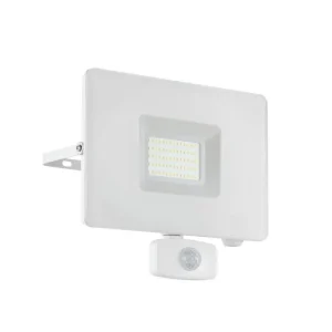 Eglo Väggstrålkastare Utebelysning Eglo Faedo 3 med Sensor 50W, Vit Vit - Belysning Utförsäljning
