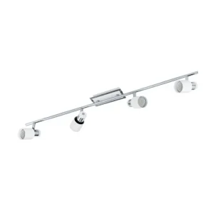 Snabb leverans Eglo Spotlight Eglo Davida med 4 Lampor Vit/Krom - Belysning